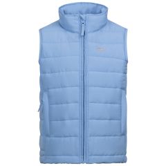Kids Quilted Gilet Jadda in CORNFLOWER, Front view on mannequin