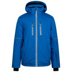 Trespass Mens Ski Jacket Joseph in Blue, Front view on mannequin