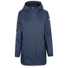 Trespass Women's Waterproof Jacket TP75 Keepdry in NAVY, Front view on mannequin