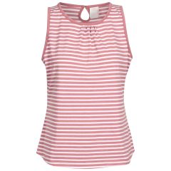 Womens Casual Vest Top Kelly in LIGHT MULBERRY STRIPE, Front view on mannequin