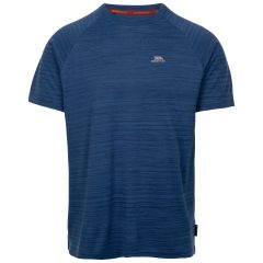 Mens Active Top Tp75 Leecana in NAVY MARL, Front view on mannequin