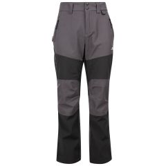 Trespass Men's Softshell Walking Trousers TP75 Marco in BLACK, Front view on mannequin