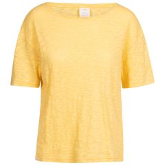 Womens Casual Tshirt Maude in PALE MAIZE, Front view on mannequin