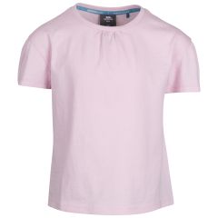 Womens T-Shirt Mellow in PALE PINK, Front view on mannequin