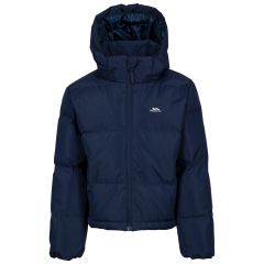 Girls Casual Jacket Missie in Navy, Front view on mannequin