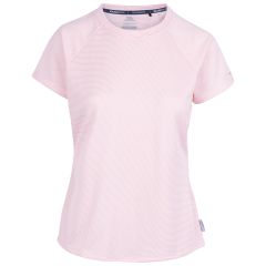 Womens Active Top Tp75 Nayasa in PINK SHELL, Front view on mannequin