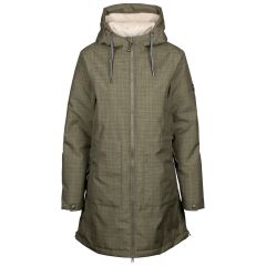 Womens Waterproof Coat Tp50 Neeska in Herb, Front view on mannequin