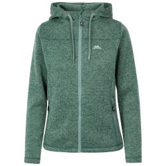 Womens Knitted Fleece Odelia B in SPRUCE GREEN MARL, Front view on mannequin