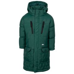 Trespass Kids Casual Jacket Orrin in Pine, Front view on mannequin