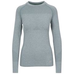 Trespass Women's Active Top TP75 Pelina in Teal mist, Front view on mannequin