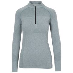 Womens Active Top  Pelina Zip in Teal Mist