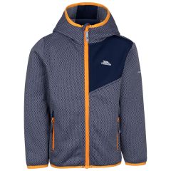 Kids At200 Fleece Playton in NAVY, Front view on mannequin