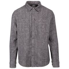 Trespass Men's Casual Shirt Potsgrove in Grey herringbone