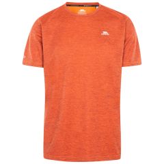 Trespass Men's Technical T-Shirt Raeran in Salsa, Front view on mannequin