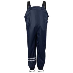 Trespass Kids' Waterproof Trousers TP50 Raining in NAVY, Front view on mannequin