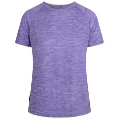Womens Duoskin Active Top Selinne in LILAC MARL, Back view on mannequin