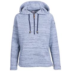 Trespass Womens Fleece Shamshoo in Storm Blue Marl, Front view on mannequin