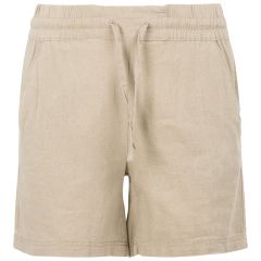 Trespass Women's Casual Shorts Shareena in Dark mushroom, Front view on mannequin