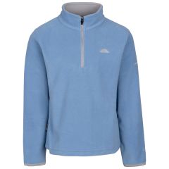 Girls Microfleece At100 Sybil in DENIM BLUE, Front view on mannequin
