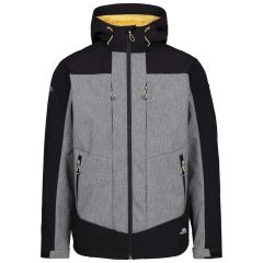 Mens Tp75 Softshell Jacket Tamston in BLACK, Front view on mannequin