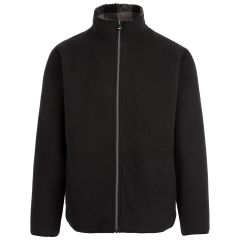 Trespass Men's Fleece Jacket AT300 Tatsfield in BLACK, Front view on mannequin