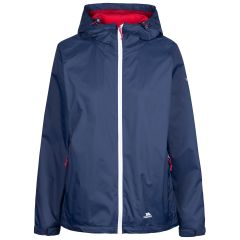 Womens Waterproof Jacket Tp75 Tayah Ii in NAVY, Front view on mannequin