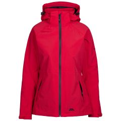 Womens Waterproof Jacket Tp75 Tilbury in RED, Front view on mannequin