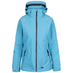 Womens Waterproof Jacket Tp75 Tilbury in STORM BLUE, Front view on mannequin