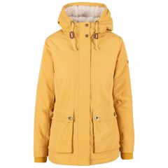 Trespass Women's Waterproof Jacket TP50 Token in HONEYBEE, Front view on mannequin
