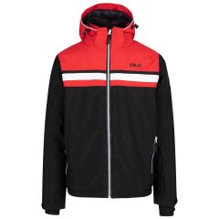 Men s Ski Jacket Vaughn in BLACK, Front view on mannequin