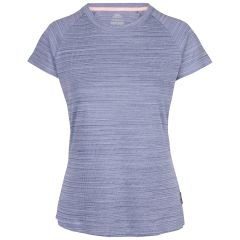 Women's Active Top-Tp75 Vickland in Denim Blue Marl, Front view on mannequin