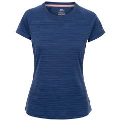 Women's Active Top-Tp75 Vickland in Navy Marl, Front view on mannequin