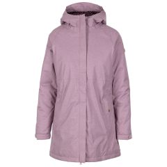 Trespass Women's Waterproof Jacket TP75 Wintertime in Rose tone marl, Front view on mannequin