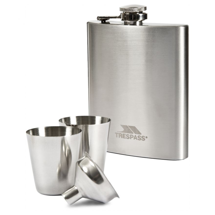 Trespass Dramcask Stainless Steel Hip Flask Trespass