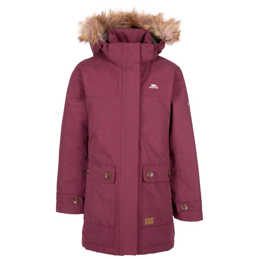TRESPASS GIRLS WATERPROOF JACKET TP50 RHODA Trespass