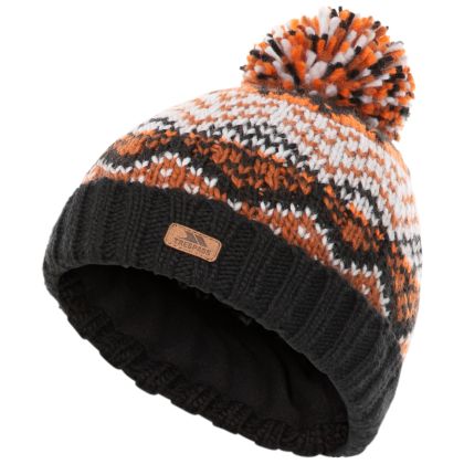Trespass Kids Patterned Bobble Hat Sprouse in Black