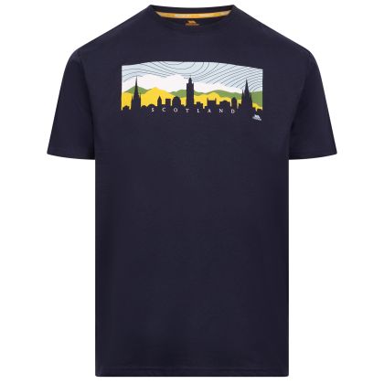 Mens Round Neck T-Shirt Adon in Navy