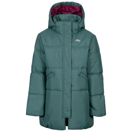 Girls Casual Jacket Ailie in SPRUCE GREEN, Front view on mannequin