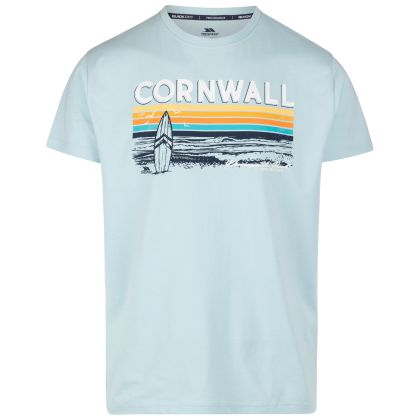 Trespass Male Casual Printed T-Shirt Akkul, Front view on mannequin