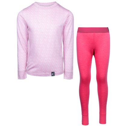 Trespass Unisex Kids Merino Wool Base Layers Set Alec in Rosie