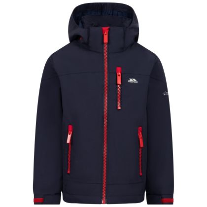 Boys Detachable Hood Waterproof Jacket Aleric in Navy