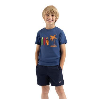 Boys Round Neck T-Shirt Alltown in Bluetone