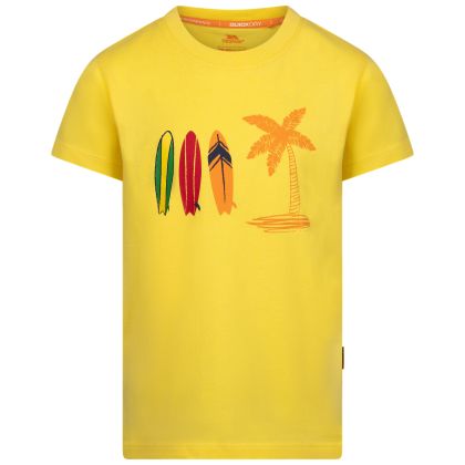 Boys Round Neck T-Shirt Alltown In Yellow