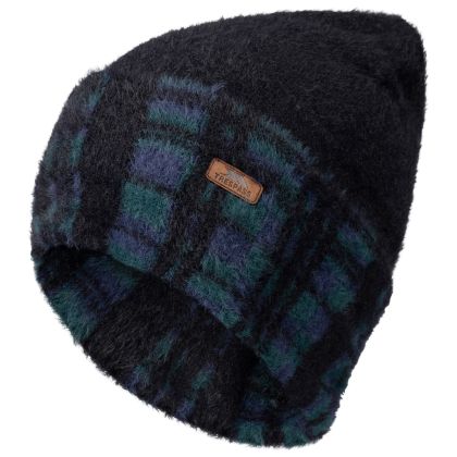 Trespass Mens Reversible Hat Atlas in Black , Hat at angled view