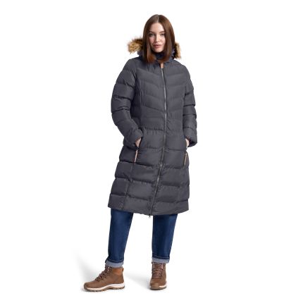 Trespass Womens Padded Jacket Casual Audrey in Black, Front view on mannequin