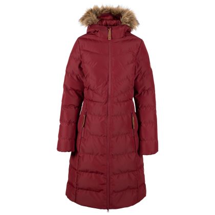 Trespass Women's Casual Jacket Audrey in Dark cherry, Front view on mannequin