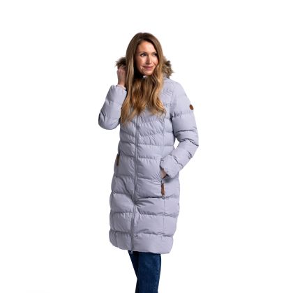 Trespass Women's Casual Jacket Audrey in PLATINUM, Front view on mannequin