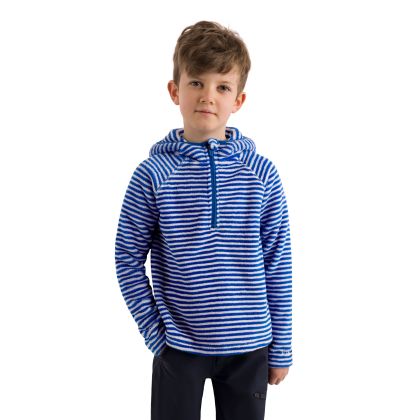 Kids Hooded Fleece Axxton in Blue