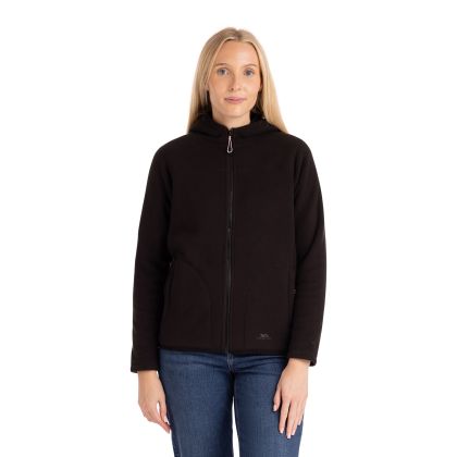 Womens Hooded Fleece Backstay in Black