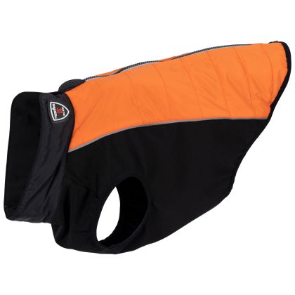 Trespaws Small Dog Jacket Beedle - Black & Burnt Orange